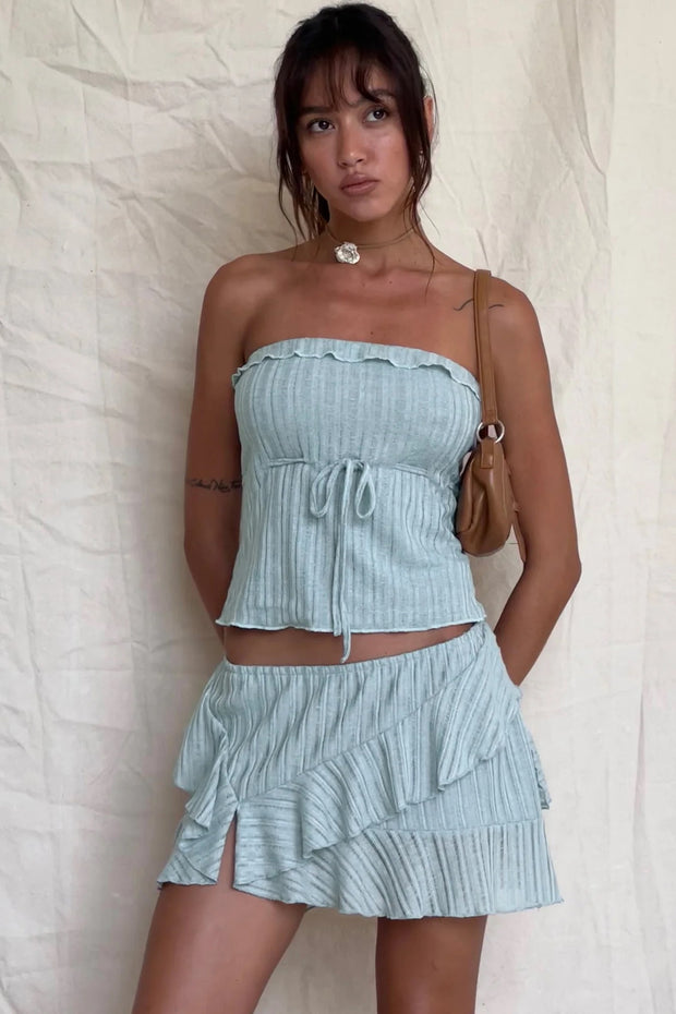 Powder Blue Rocks Motel Rocks Clothing & Dresses| She Selected
