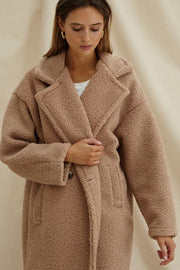 Charli Adriana Coat in Camel
