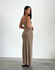 Motel Rocks Darsih Maxi Dress In Daisy Flock Light Brown She Selected Motel Rocks Darsih Maxi Dress In Daisy Flock Light Brown She Selected