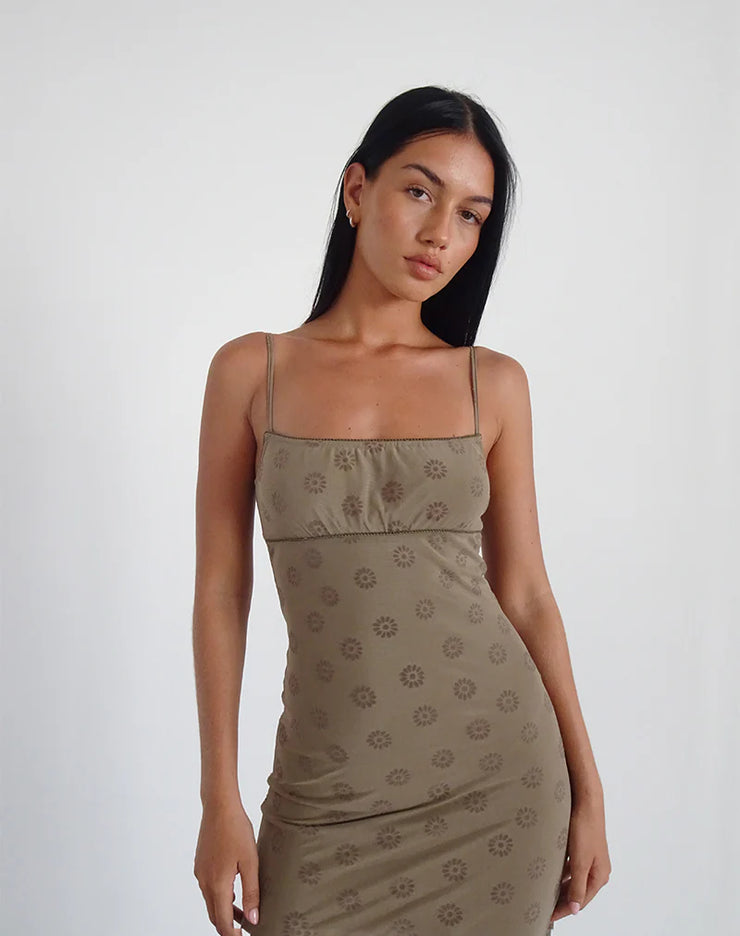 Motel Rocks Darsih Maxi Dress In Daisy Flock Light Brown She Selected Motel Rocks Darsih Maxi Dress In Daisy Flock Light Brown She Selected