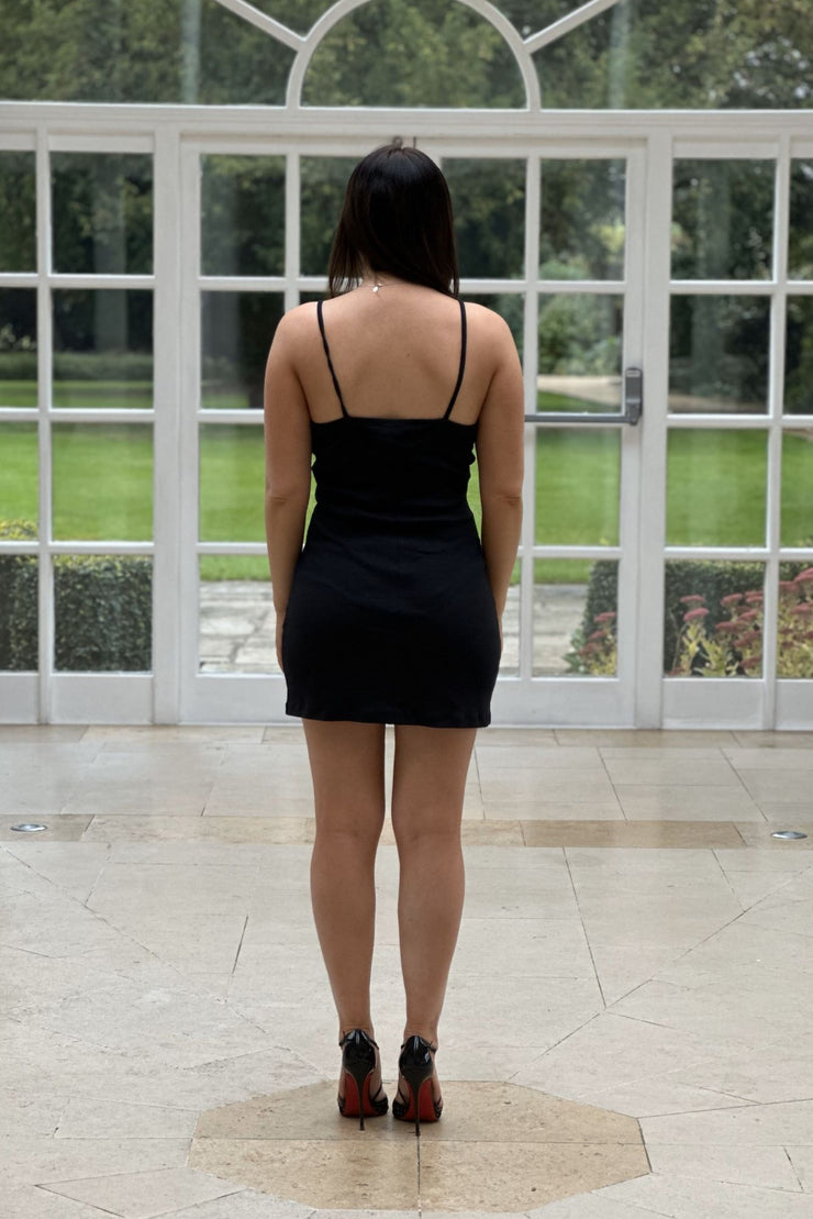 Noisy May Front Bow Mini Dress in Black She Selected Noisy May Front Bow Mini Dress in Black She Selected