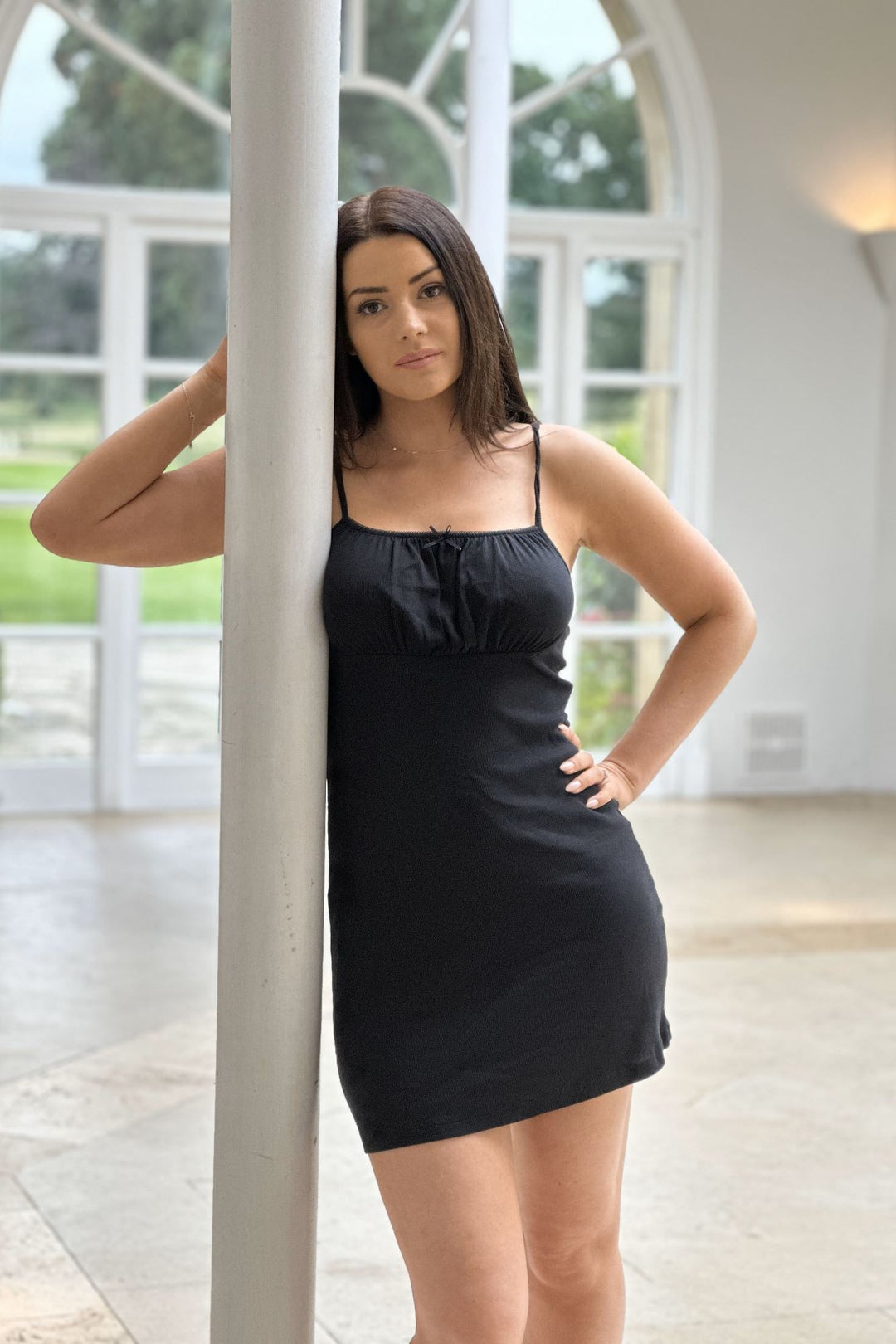 noisy may black dress Noisy May - Petite Midi Dress - Women - Polyester/Spandex - XL