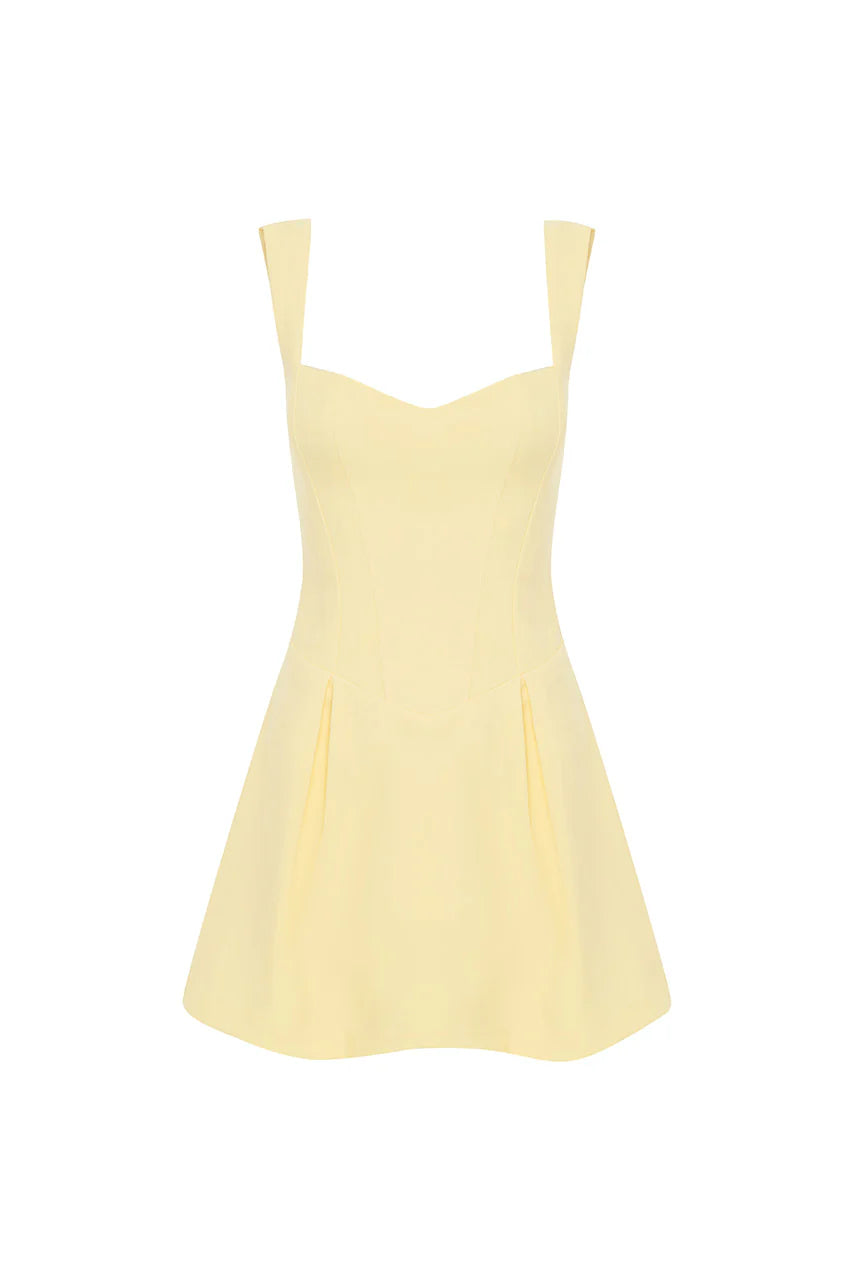 Bethani Mini Dress in Lemon Bethani Mini Dress in Lemon