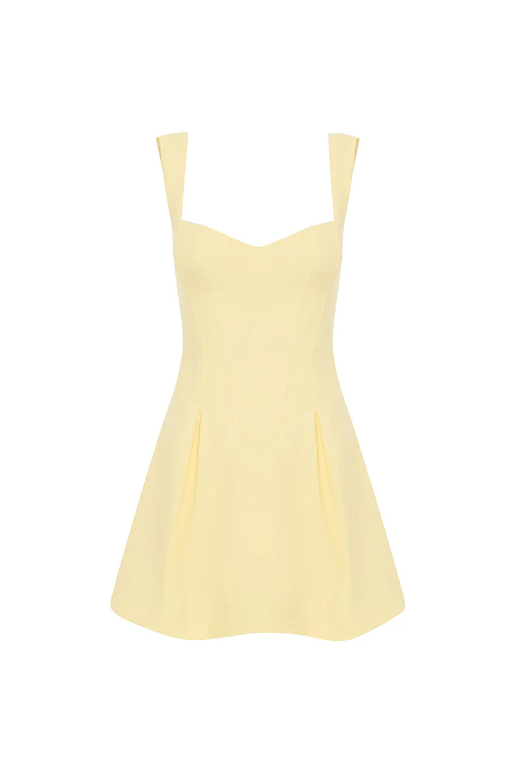 Bethani Mini Dress in Lemon