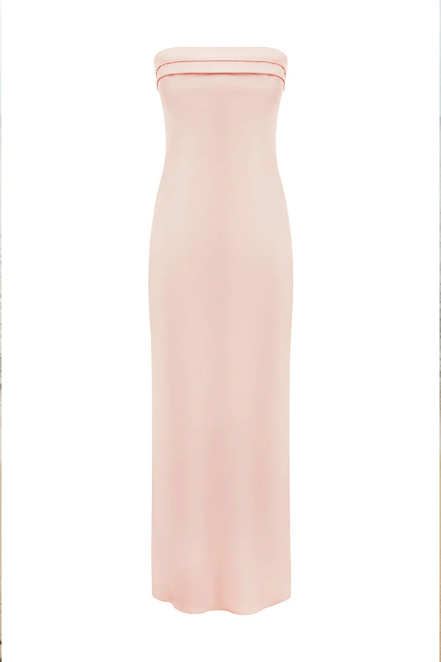 Runaway The Label Delilah Maxi Dress In Musk Pink