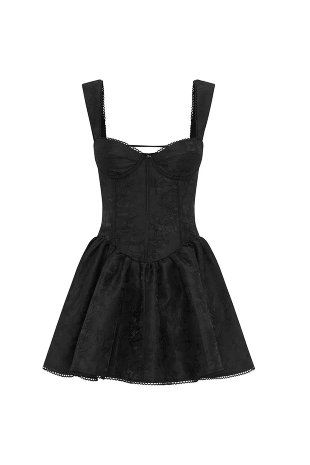 Runaway The Label Joelle Mini Dress in Black