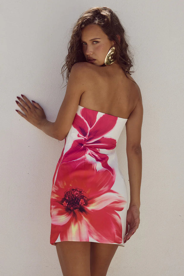 Runaway The Label Primrose Mini Dress in Tropical Flower