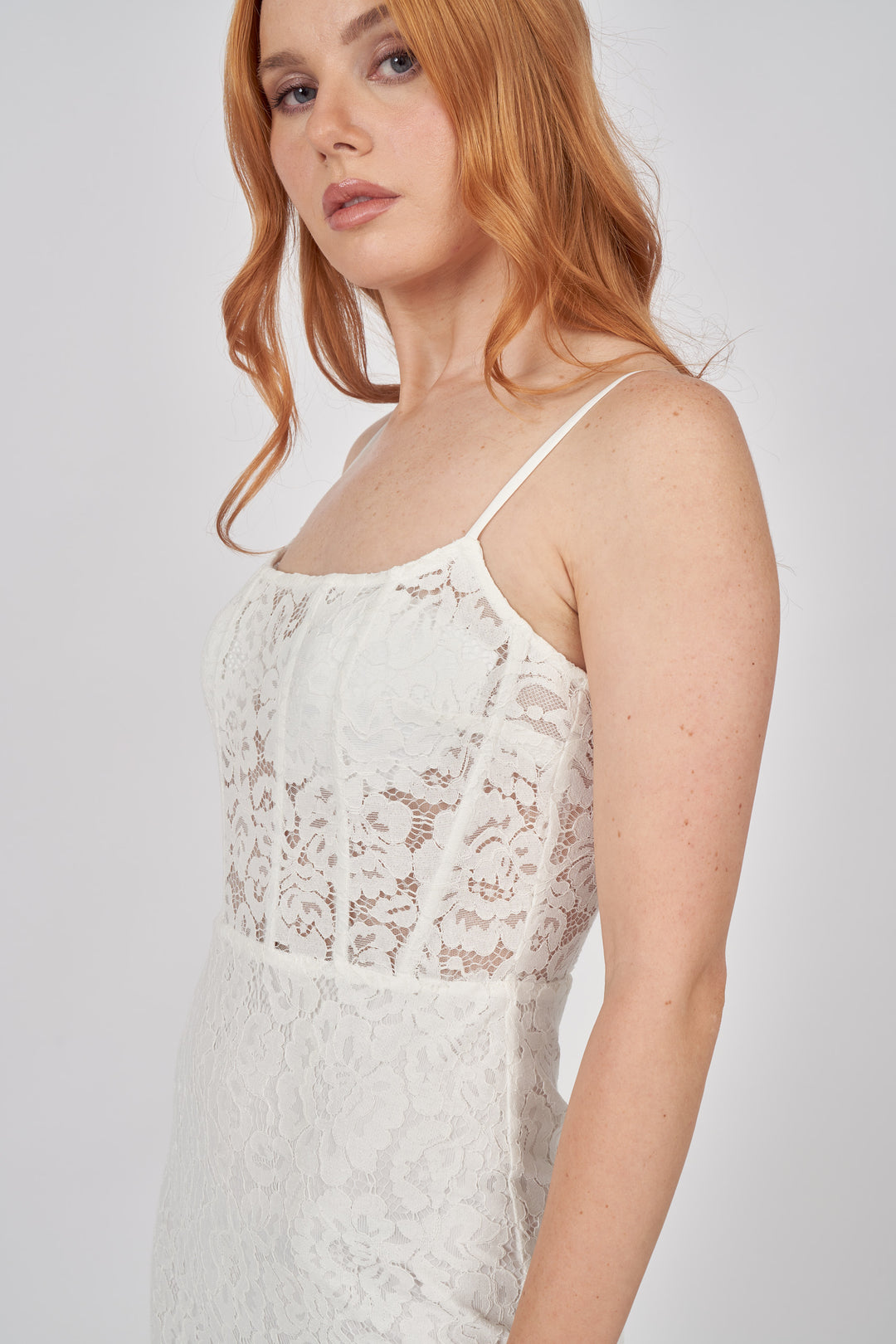 The Lace One | White Lace Dress | She Selected