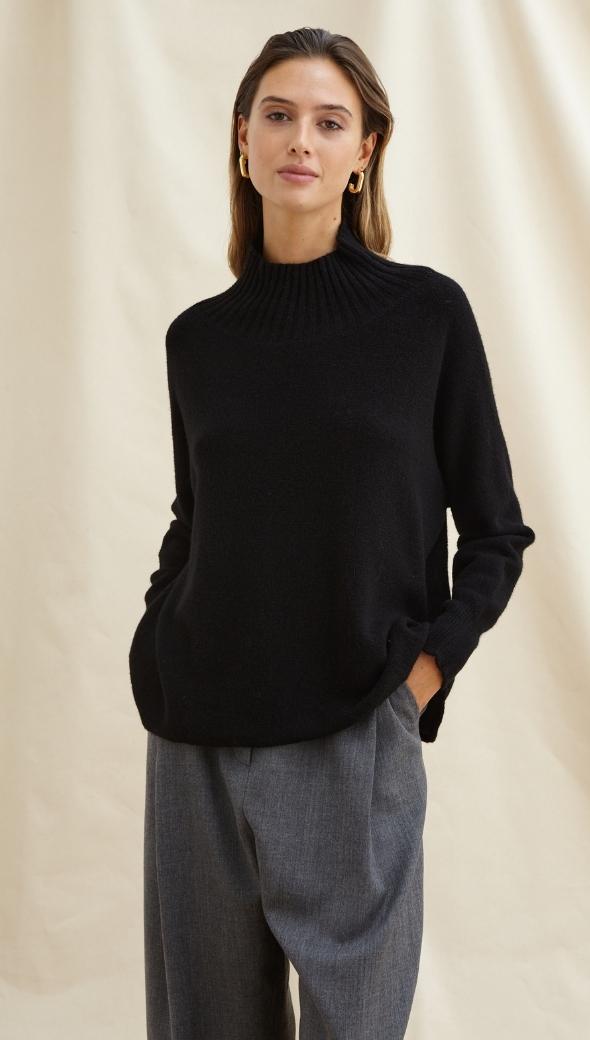 Charli Alma Sweater in Black