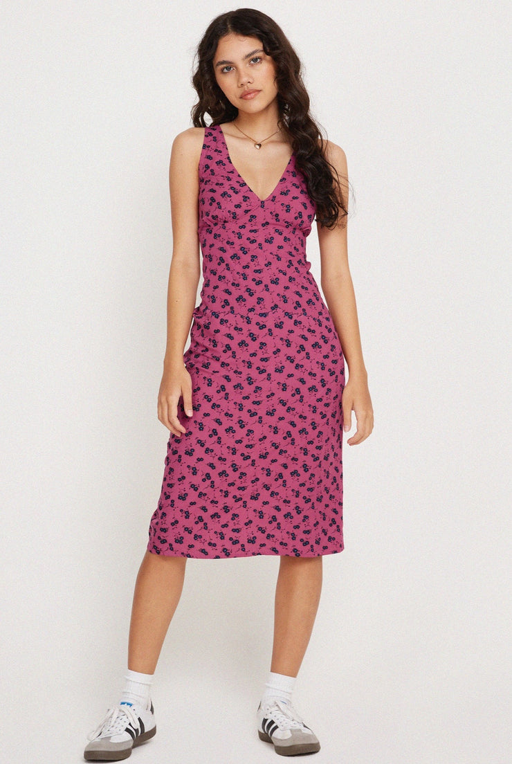 midi dress motel rocks Lavisha Midi Dress in Pretty Ditsy