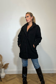 ONLY SHERPA COAT IN BLACK