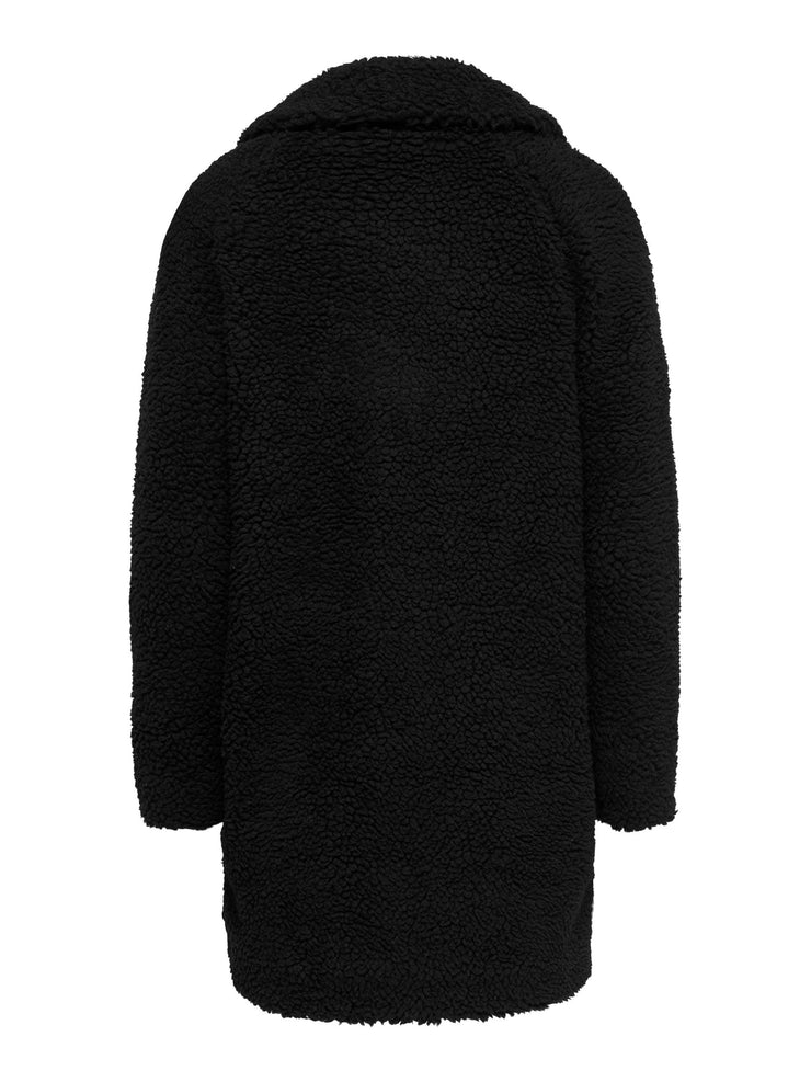 ONLY SHERPA COAT IN BLACK