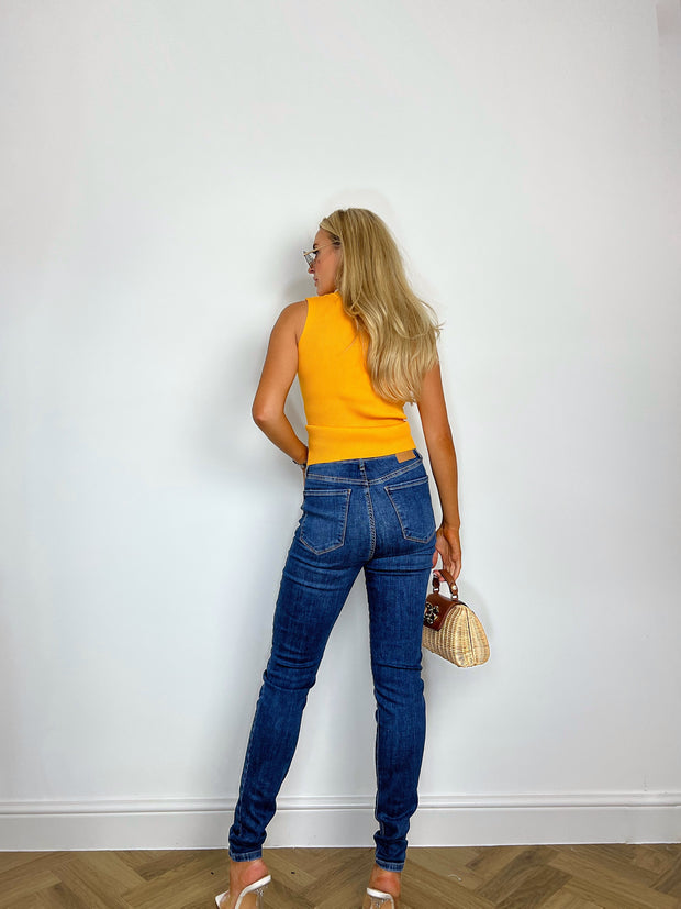 Y.A.S YELLOW KNIT TOP